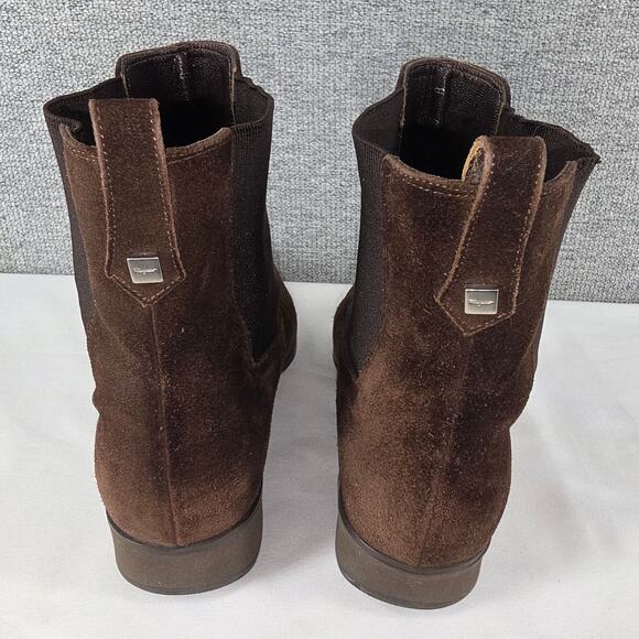 SALVATORE FERRAGAMO WOMEN’S SUEDE ANKLE BOOTS SIZE 6B - WEDGE HEEL VINTAGE ITALY - Picture 3 of 12